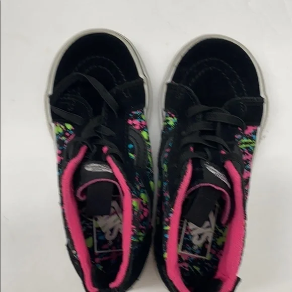 Vans 10 Toddler high-top sneakers black splashed - Picture 7 of 10